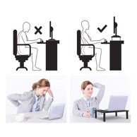 MACLEAN Stalak za monitor/laptop MC-946, 13"–32", 3 razine visine, ladica, do 20 kg